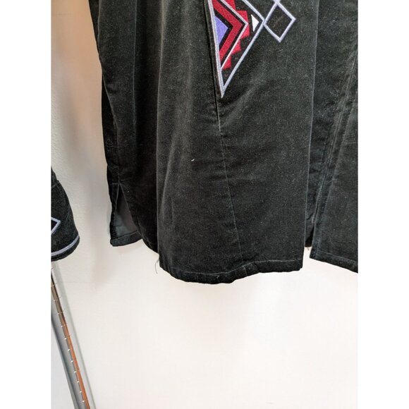 Bob Mackie Wearable Art Jacket Black Velvet, Size 3X - Picture 4 of 8